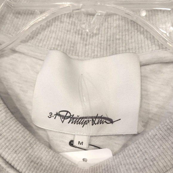 3.1 PHILLIP LIM PATCHED SWEATSHIRT COMBO DRESS - Picture 12 of 15